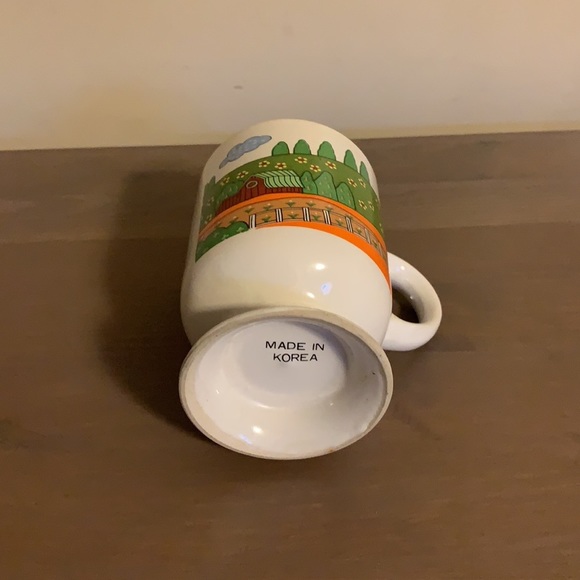 Vintage Made in Korea Farm Motif Ceramic Mug - Picture 6 of 6
